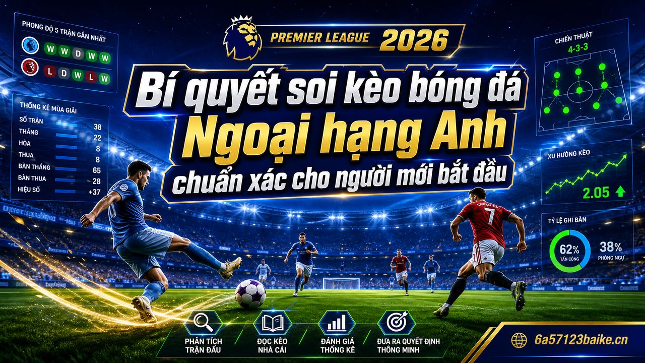 Bí quyết soi kèo bóng đá Ngoại hạng Anh chuẩn xác cho người mới bắt đầu