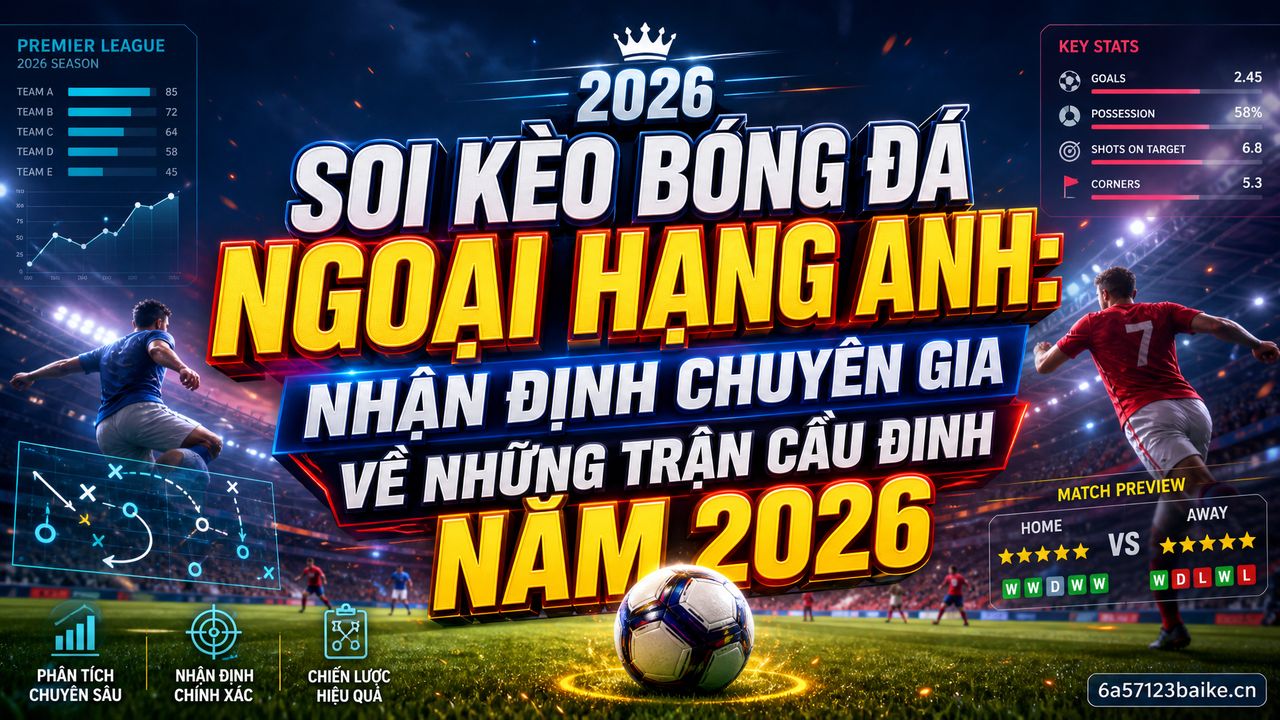 Soi kèo bóng đá Ngoại hạng Anh: Nhận định chuyên gia về những trận cầu đinh năm 2026